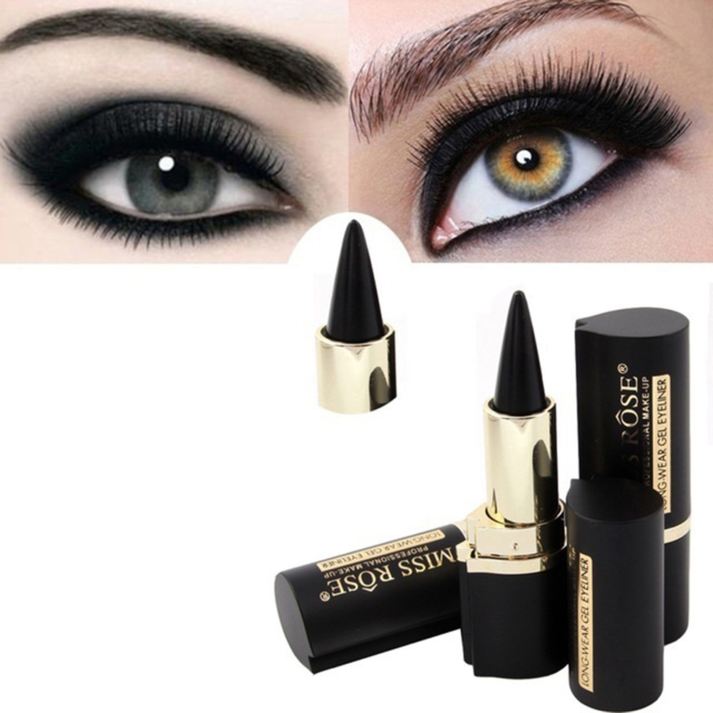 AURORA TRADE Long Lasting Eyeliner Stick Black Gel Waterproof Eye Pencil Makeup Cosmetic